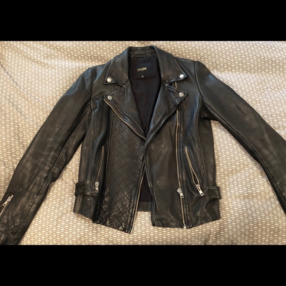 Maje Jackets & Blazers - Maje Black Leather Jacket